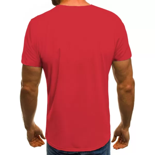 KYKU Santa Claus Costume T Shirt Mens Christmas T Shirts Funny Holiday Tshirt Red