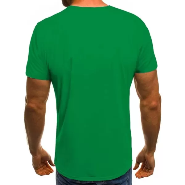 KYKU St Patricks Day Tshirt Men Leprechaun Costume Green Tuxedo T Shirt Irish Shamrock Clothing