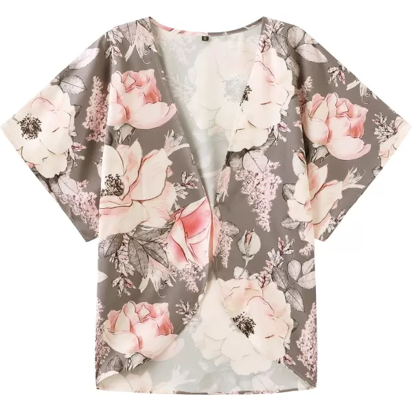 KYKU Summer Kimonos for Women Casual Hawaiian Tropical Floral Tops
