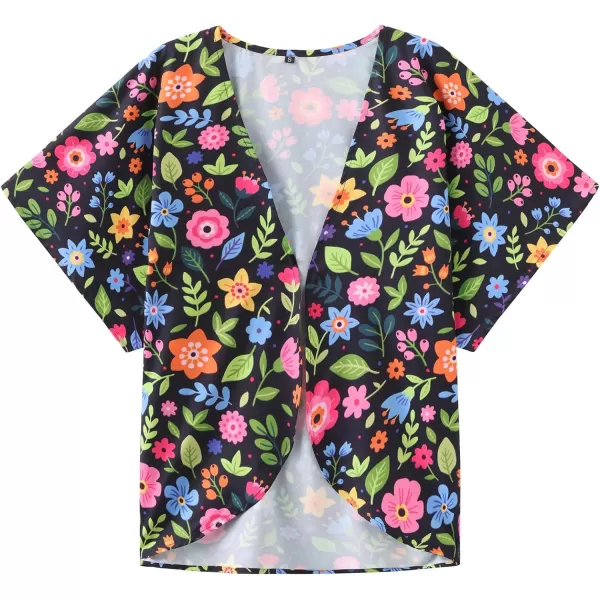 KYKU Summer Kimonos for Women Casual Hawaiian Tropical Floral Tops