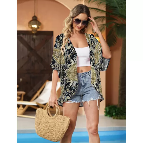 KYKU Summer Kimonos for Women Casual Hawaiian Tropical Floral Tops