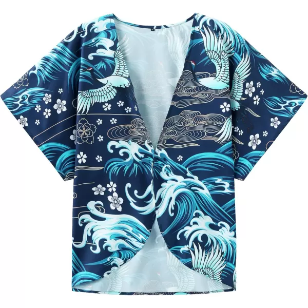KYKU Summer Kimonos for Women Casual Hawaiian Tropical Floral Tops