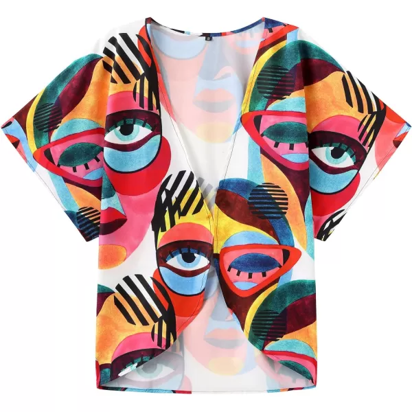 KYKU Summer Kimonos for Women Casual Hawaiian Tropical Floral Tops