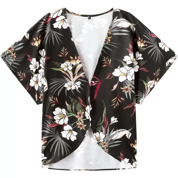 KYKU Summer Kimonos for Women Casual Hawaiian Tropical Floral Tops