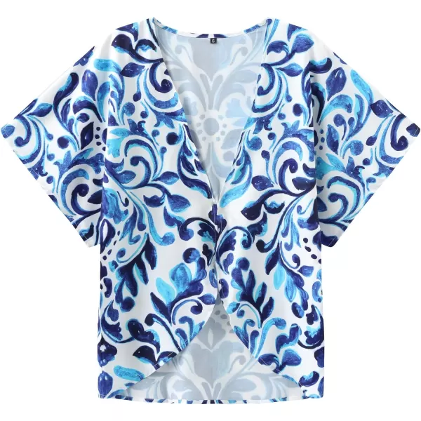 KYKU Summer Kimonos for Women Casual Hawaiian Tropical Floral Tops