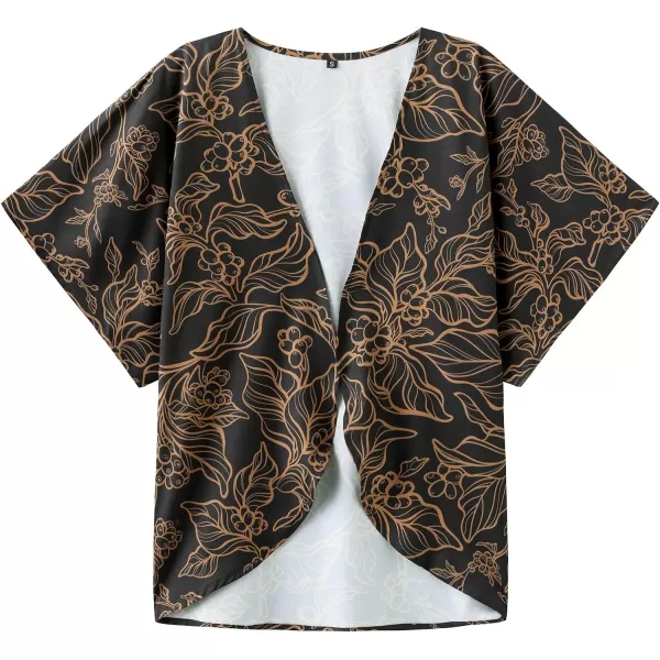 KYKU Summer Kimonos for Women Casual Hawaiian Tropical Floral Tops