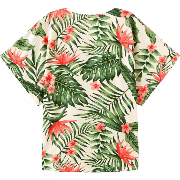 KYKU Summer Kimonos for Women Casual Hawaiian Tropical Floral Tops