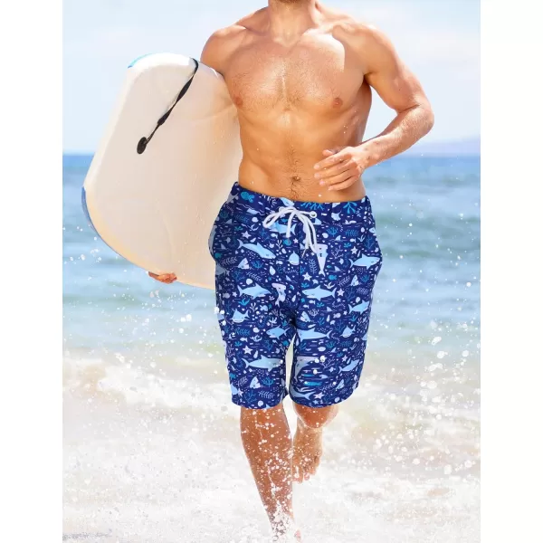 KYKU Swimming Trunks Men Swim Shorts Swimwear Beachwear Board Shorts with Pocket