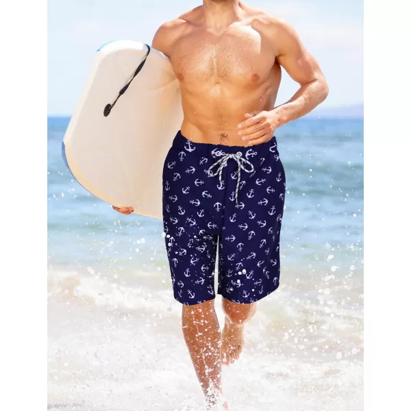 KYKU Swimming Trunks Men Swim Shorts Swimwear Beachwear Board Shorts with Pocket