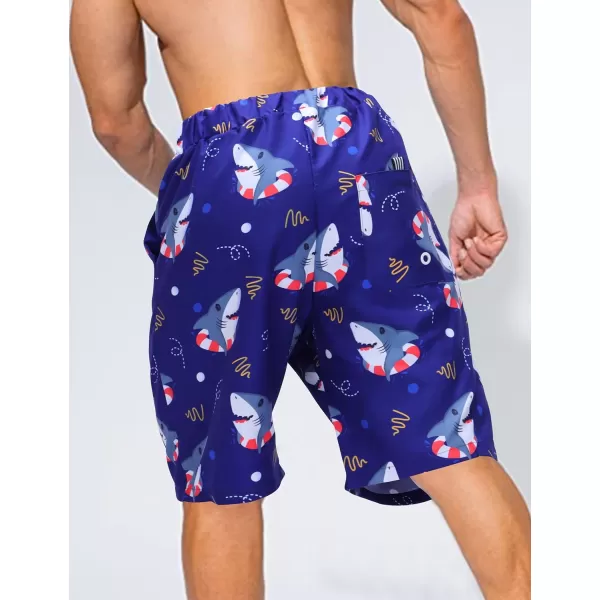 KYKU Swimming Trunks Men Swim Shorts Swimwear Beachwear Board Shorts with Pocket