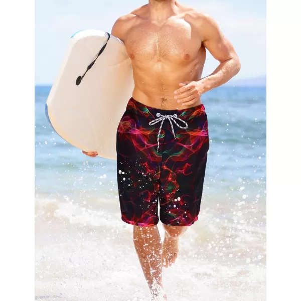 KYKU Swimming Trunks Men Swim Shorts Swimwear Beachwear Board Shorts with Pocket