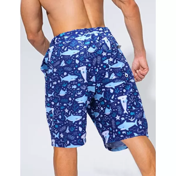 KYKU Swimming Trunks Men Swim Shorts Swimwear Beachwear Board Shorts with Pocket