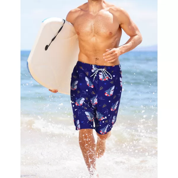 KYKU Swimming Trunks Men Swim Shorts Swimwear Beachwear Board Shorts with Pocket