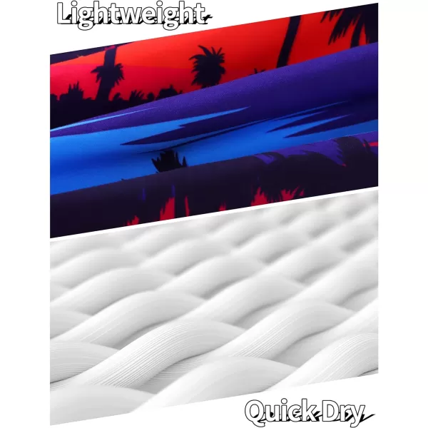 KYKU Swimming Trunks Men Swim Shorts Swimwear Beachwear Board Shorts with Pocket
