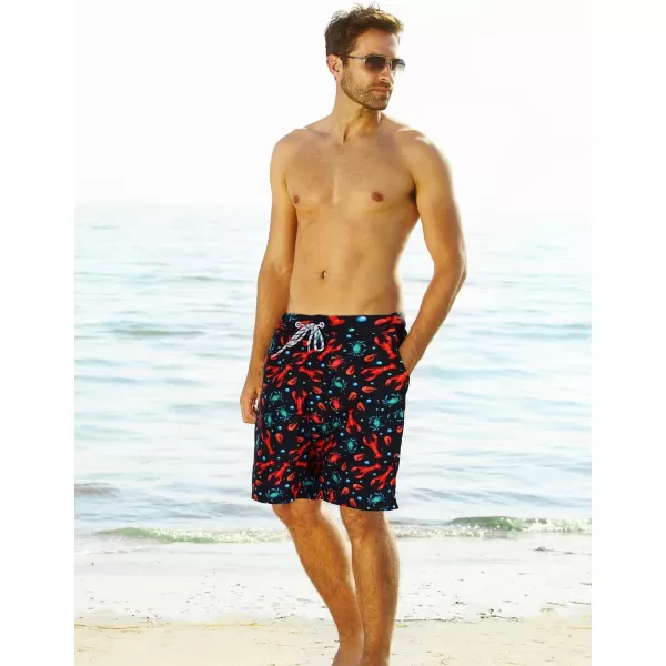KYKU Swimming Trunks Men Swim Shorts Swimwear Beachwear Board Shorts with Pocket