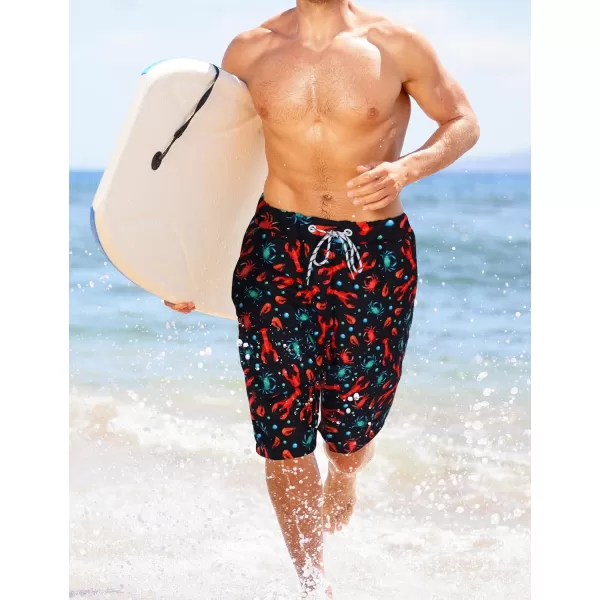KYKU Swimming Trunks Men Swim Shorts Swimwear Beachwear Board Shorts with Pocket