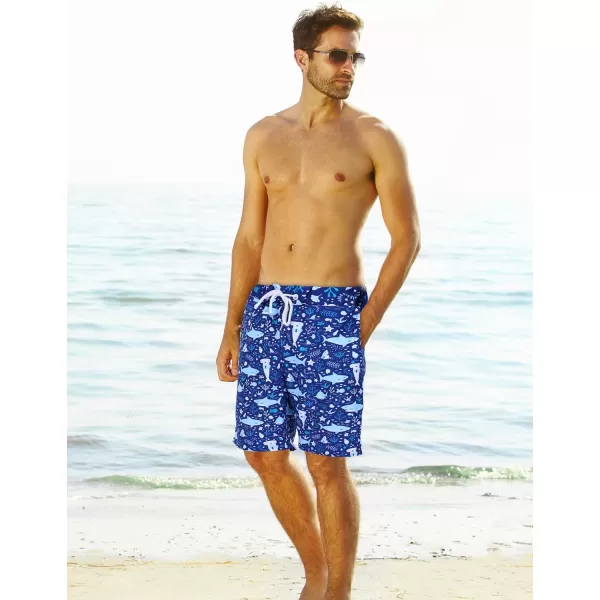 KYKU Swimming Trunks Men Swim Shorts Swimwear Beachwear Board Shorts with Pocket