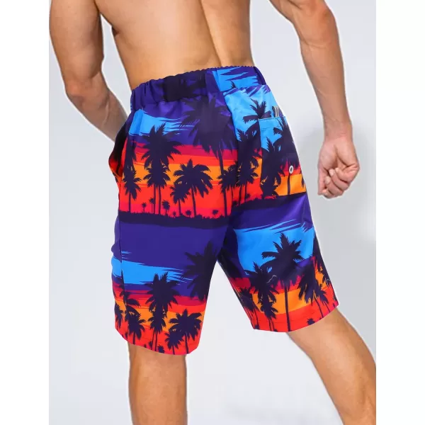 KYKU Swimming Trunks Men Swim Shorts Swimwear Beachwear Board Shorts with Pocket