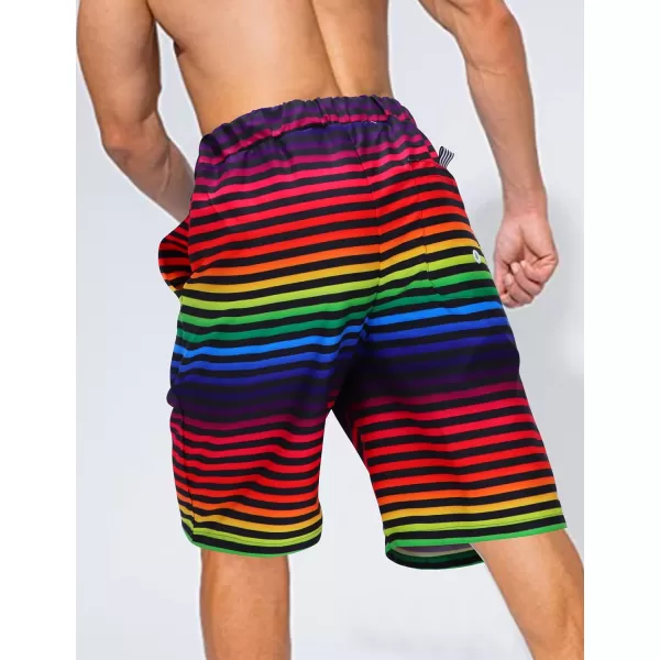 KYKU Swimming Trunks Men Swim Shorts Swimwear Beachwear Board Shorts with Pocket