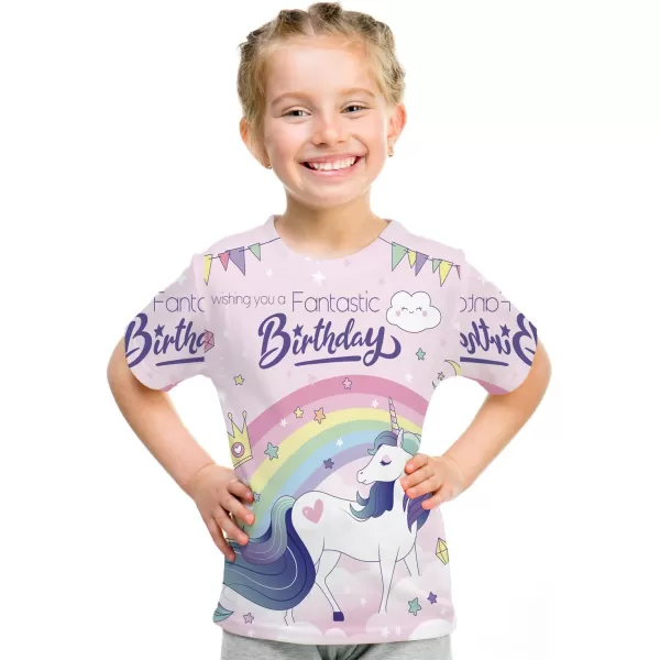 KYKU Toddler Girls Short Sleeve Graphic T-Shirt Kids Cute T Shirt Gifts