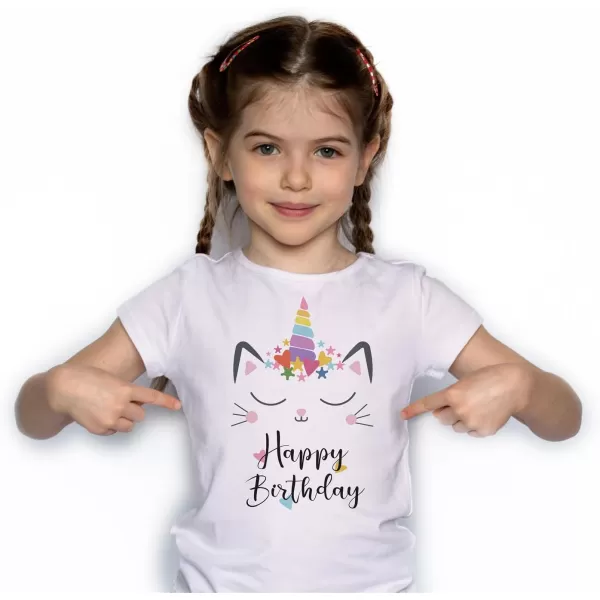 KYKU Toddler Girls Short Sleeve Graphic T-Shirt Kids Cute T Shirt Gifts