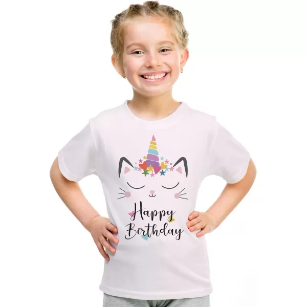KYKU Toddler Girls Short Sleeve Graphic T-Shirt Kids Cute T Shirt Gifts