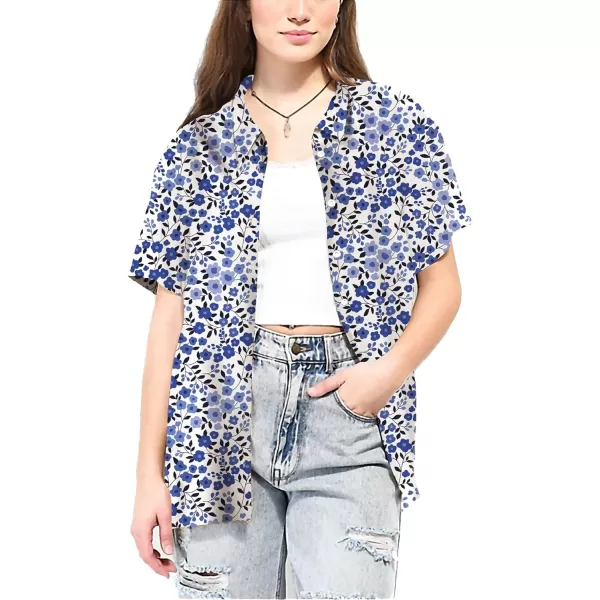 KYKU Womens Button Down Hawaiian Shirt Casual Fashion Shirts Summer Blouses