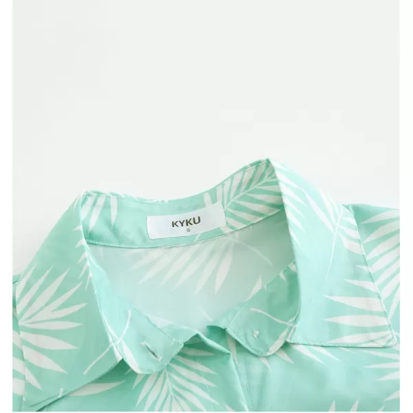 KYKU Womens Button Down Hawaiian Shirt Casual Fashion Shirts Summer Blouses