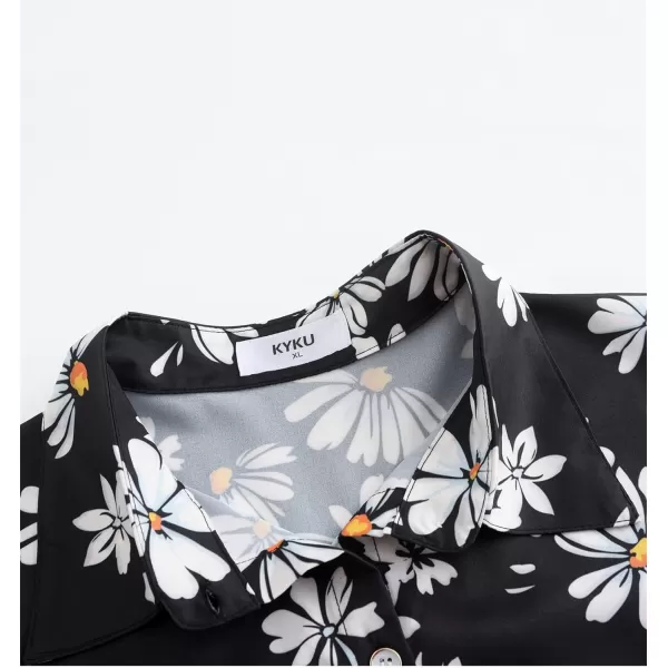 KYKU Womens Button Down Hawaiian Shirt Casual Fashion Shirts Summer Blouses