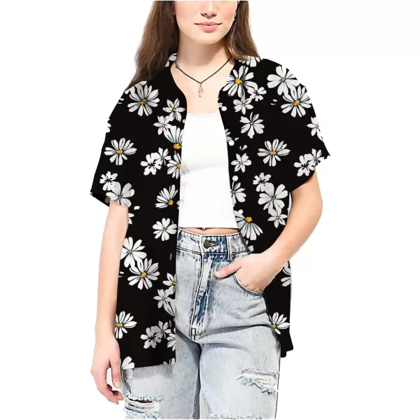 KYKU Womens Button Down Hawaiian Shirt Casual Fashion Shirts Summer Blouses