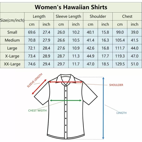 KYKU Womens Button Down Hawaiian Shirt Casual Fashion Shirts Summer Blouses