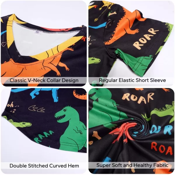KYKU Womens Dinosaur T Shirt Cute Dino Tshirts Funny Animal V Neck Clothing