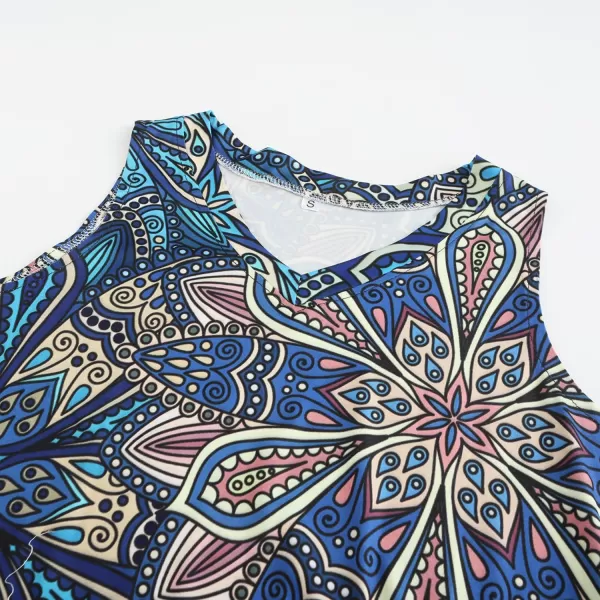 KYKU Women's Tank Top Summer Sleeveless T Shirt Casual V Neck Curved Hem Blouses