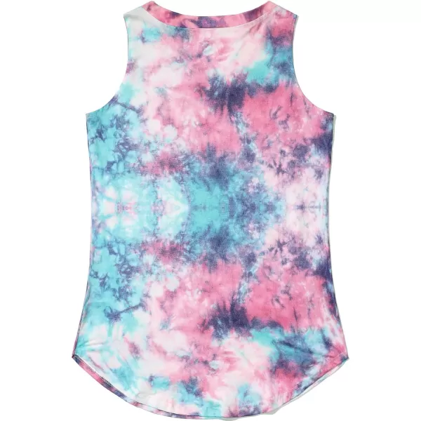 KYKU Women's Tank Top Summer Sleeveless T Shirt Casual V Neck Curved Hem Blouses