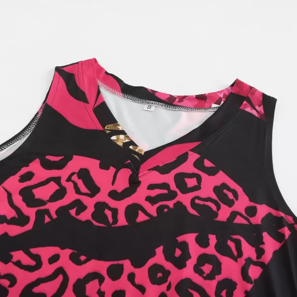 KYKU Women's Tank Top Summer Sleeveless T Shirt Casual V Neck Curved Hem Blouses