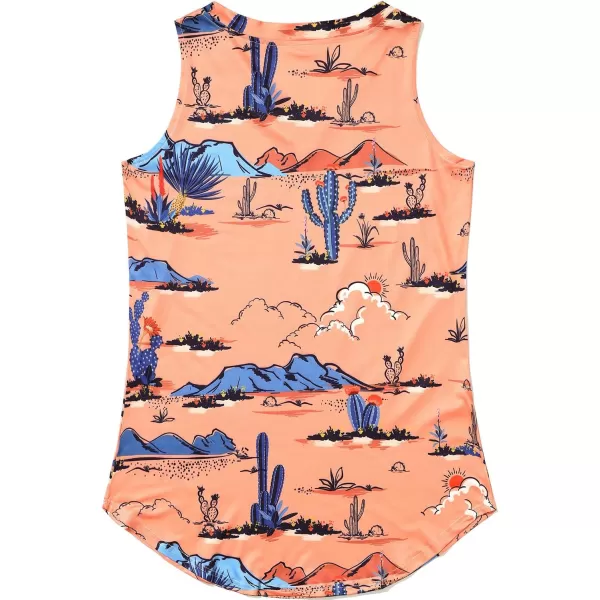 KYKU Women's Tank Top Summer Sleeveless T Shirt Casual V Neck Curved Hem Blouses