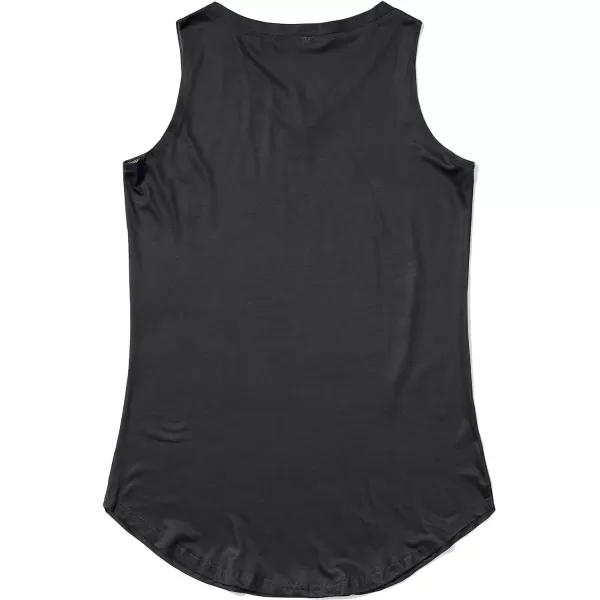 KYKU Women's Tank Top Summer Sleeveless T Shirt Casual V Neck Curved Hem Blouses