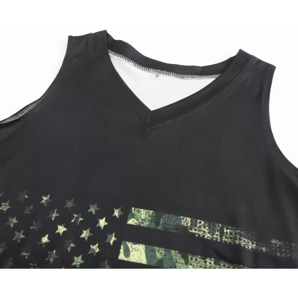 KYKU Women's Tank Top Summer Sleeveless T Shirt Casual V Neck Curved Hem Blouses