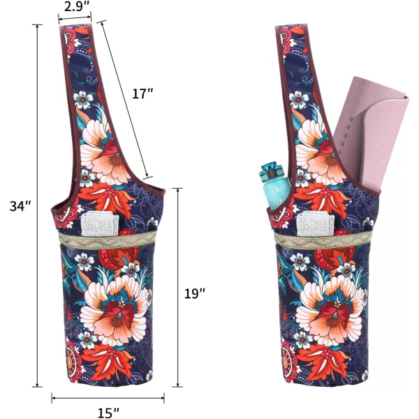 KYKU Yoga Mat Bags for Women Yoga Mat Carrier Tote, Holds More Yoga Accessories, Fits Most Size Mats