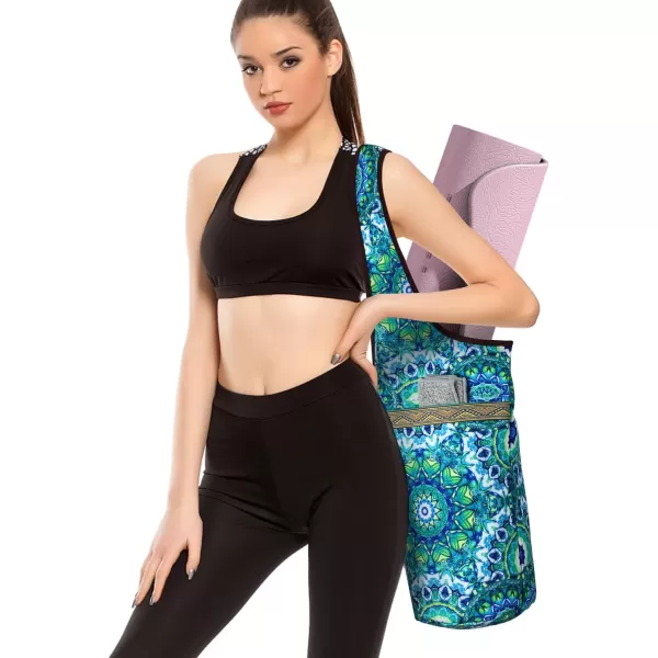 KYKU Yoga Mat Bags for Women Yoga Mat Carrier Tote, Holds More Yoga Accessories, Fits Most Size Mats