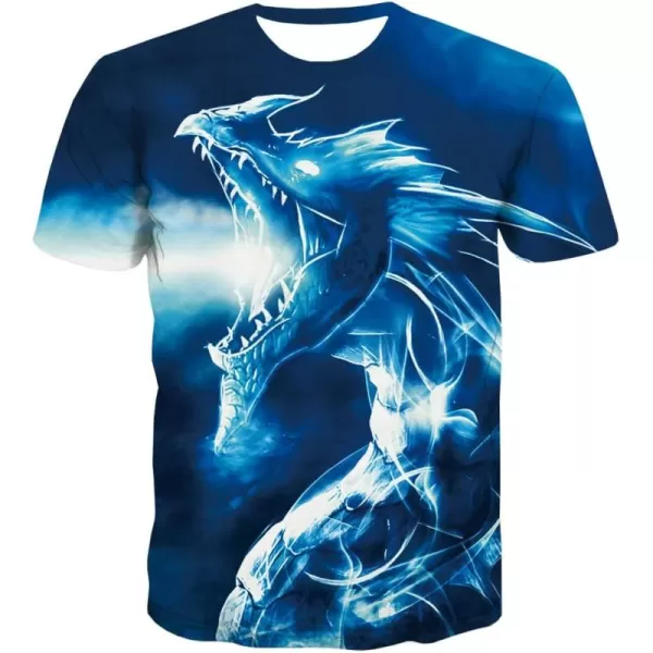 KYKU Cute Dragon Tshirt Men Fantasy Apparel Animal Graphic T Shirts Gifts Tee