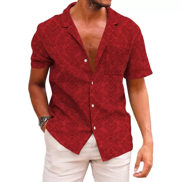 KYKU Funky Hawaiian Shirt for Men Palm Beach Shirts Tropical Vacation Shirts