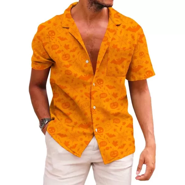KYKU Funky Hawaiian Shirt for Men Palm Beach Shirts Tropical Vacation Shirts