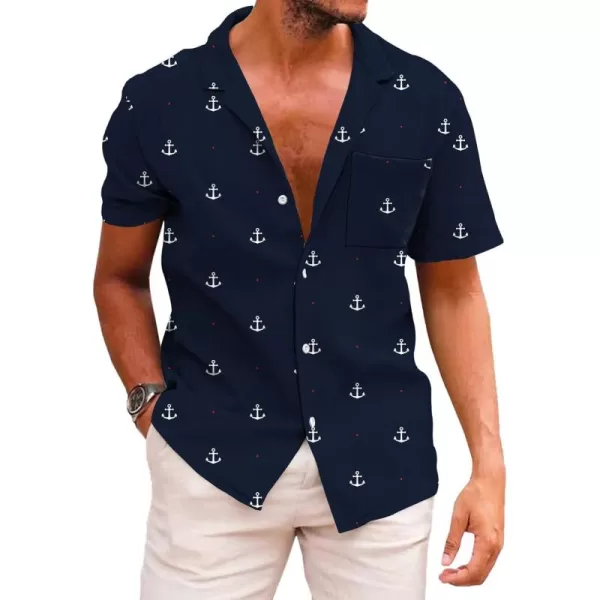 KYKU Funky Hawaiian Shirt for Men Palm Beach Shirts Tropical Vacation Shirts