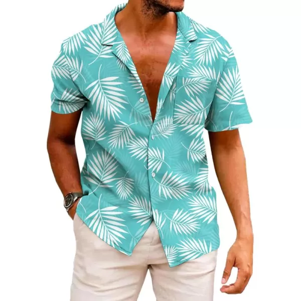 KYKU Funky Hawaiian Shirt for Men Palm Beach Shirts Tropical Vacation Shirts