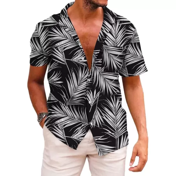 KYKU Funky Hawaiian Shirt for Men Palm Beach Shirts Tropical Vacation Shirts