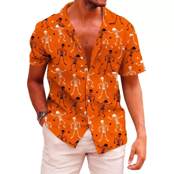 KYKU Funky Hawaiian Shirt for Men Palm Beach Shirts Tropical Vacation Shirts