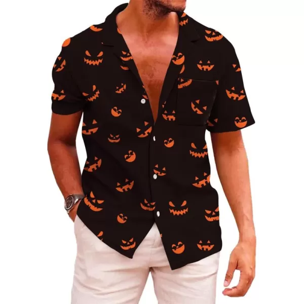 KYKU Funky Hawaiian Shirt for Men Palm Beach Shirts Tropical Vacation Shirts