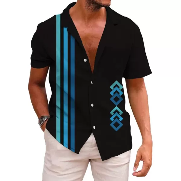 KYKU Funky Hawaiian Shirt for Men Palm Beach Shirts Tropical Vacation Shirts