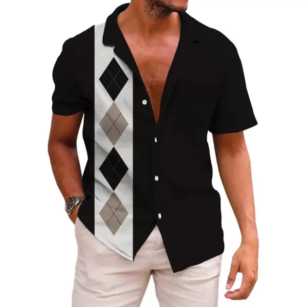 KYKU Funky Hawaiian Shirt for Men Palm Beach Shirts Tropical Vacation Shirts